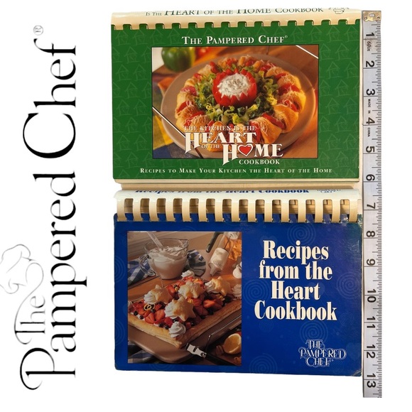 THE PAMPERED CHEF Vintage Spiral Bound Recipe Books, Set of 2 - Picture 4 of 5